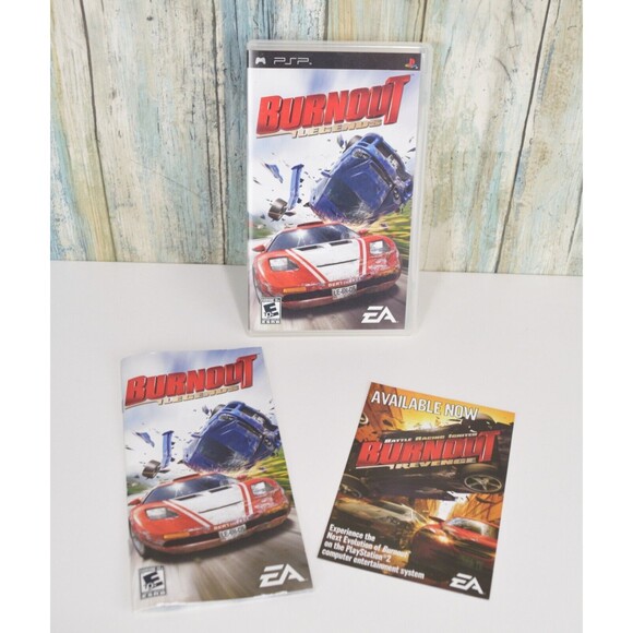 Sony PSP Burnout CASE & MANUAL ONLY (Game NOT Included) - Picture 1 of 6